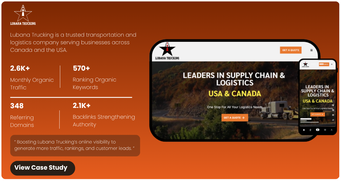 Lubana Trucking is a trusted transportation and logistics company serving businesses across Canada and the USA.